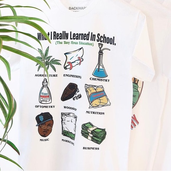 EXTREMELY RARE bay area what I learned in school shirt - Picture 3 of 3
